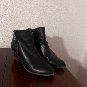Frye Womens Judith Ankle Boots Black Double Zip